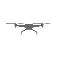 Sticker - Drone flying icon isolated on transparent background