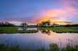 Chincoteague Island marsh sunset in Virginia 