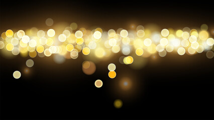 golden dust light png. christmas glowing bokeh confetti and sparkle overlay texture for your design.