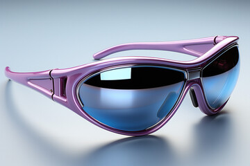 Wall Mural - purple sunglass futuristic 