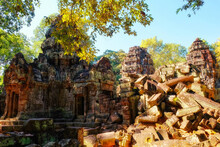 High-resolution Visual Capturing Ta Som, A Small-sized Temple At Angkor, Cambodia, Built During The Late 12th Century For King Jayavarman VII.