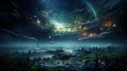 Canvas Print - sky with stars