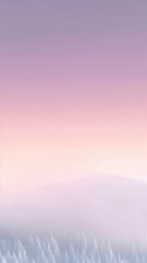 Aufkleber - Generative AI : Beautiful natural winter defocused blurry background image with forest snowdrifts and light snowfall in pinkish light of passing day on sunset