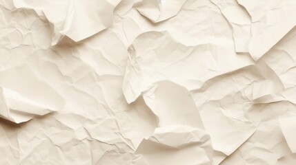 Leinwandbilder - Generative AI : Background image of a crumpled paper texture in a light pastel shade