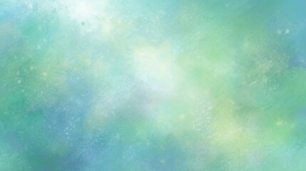 Poster - Generative AI : Abstract greenblue background with tonal transitions Abstract background with spots of green and blue paint