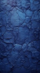 Poster - Generative AI : Background image of texture of plaster in dark blue tones