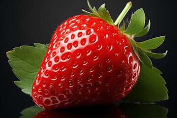 Wall Mural - Red ripe strawberry fruits, close up
Created using generative AI tools
