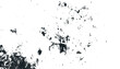abstract grungy texture background in black and white ink splatter