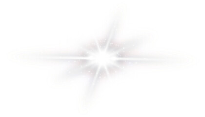 Wall Mural - white star light effect radiating