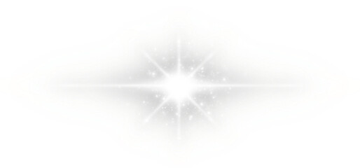Wall Mural - white sparks glitter special light element