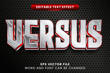 Wall Mural - Versus 3d style vector text effect