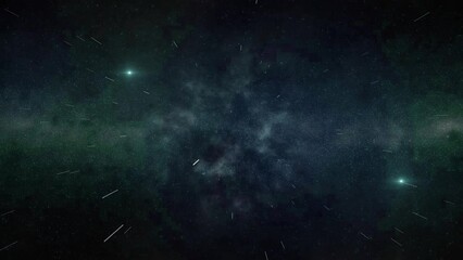 Wall Mural - 4k 3d flying inside epic storm of galaxy clouds and nebula clouds in outer space, background space a
