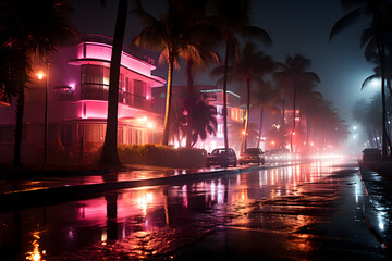 night view of the city