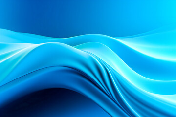 Wall Mural - abstract blue and white wavy background