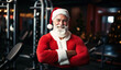 strong Santa work out ready for sale promo discount gym and fitness banner
