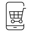 © North - Shopping online line icon