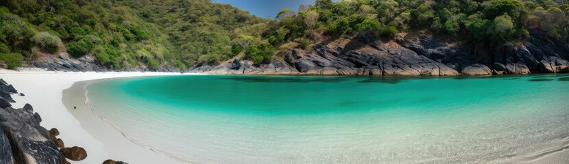 Paradise beach of a tropical island