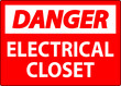 © Seetwo - Danger Sign, Electrical Closet Sign