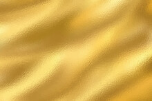 Gold Foil Leaf Texture Background With Glass Effect,  Vector Illustration For Prints, Cmyk Color Mode