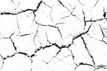 The Ground Cracks, Fissure Isolated On Transparent Background, Png File Format.