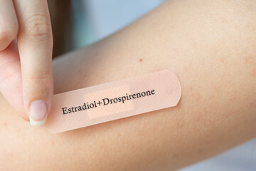 Canvas Print - Estradiol+Drospirenone Transdermal Patch