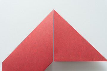 Wall Mural - folded paper in triangular form