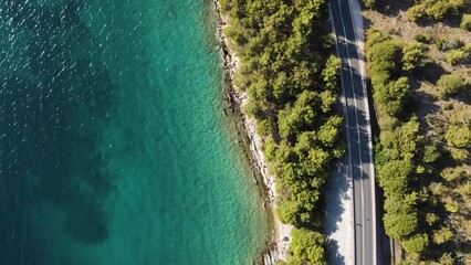 Sticker - Aerial of beautiful sea