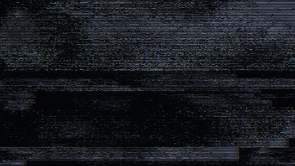 Wall Mural - glitch noise static television vfx. visual video effects stripes background, crt tv screen no signal