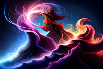colorful cloud flower wallpaper