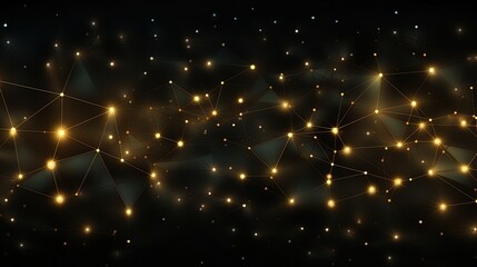 Wall Mural - technology background concept with interconnected network, generated by ai