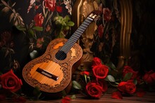 Spanish Guitar With Sheet Music For Flamenco