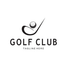 Golf Ball Logo, Golf Design Stick Logo, Logo For Professional Golf Team, Golf Club, Tournament, Golf Store Business, Golf Course, Event