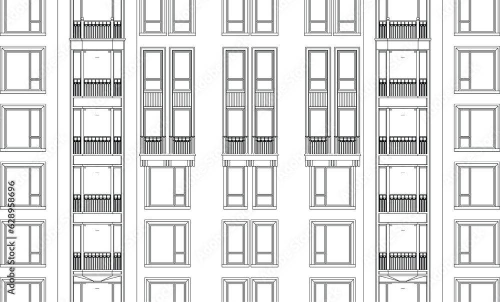เวกเตอร์ Stock Is an isometric 3D illustration of an architectural ...