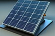 Solar panel in 3D format for solar energy purposes. Generative AI