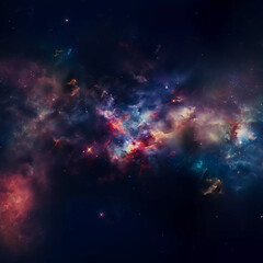Space background deep space full stars shiny beautiful. Generative A