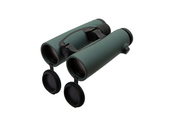 Wall Mural - Modern binoculars. An optical instrument for observation at long distances. Isolate on a white back.