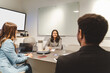© Maria Vitkovska - Team of business colleagues working in modern office