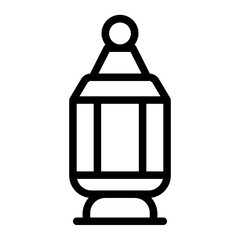 Sticker - islamic lamp icon