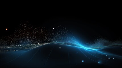 Technology Particle Abstract Background