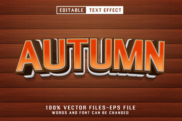 Wall Mural - Autumn Editable Text Effect