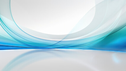 Wall Mural - Abstract Light Blue Futuristic Background