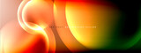 Fototapeta Sport - Color gradient shadows and light effects background. Lens flares and circles design. Trendy simple fluid color gradient abstract background with dynamic straight shadow line effect