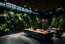 Modern Living Room With Greenery Ultra High Quality Photo