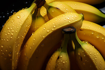 Canvas Print - close up of bananas