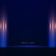 Wall Mural - empty scene with magic light. spotlight effect. product display.