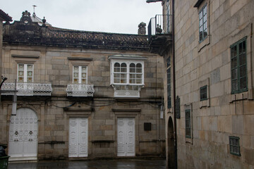 Sticker - Historical center of Pontevedra, Galicia, Spain