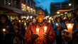 A candlelit vigil to honor survivors and victims of violence, fostering solidarity 