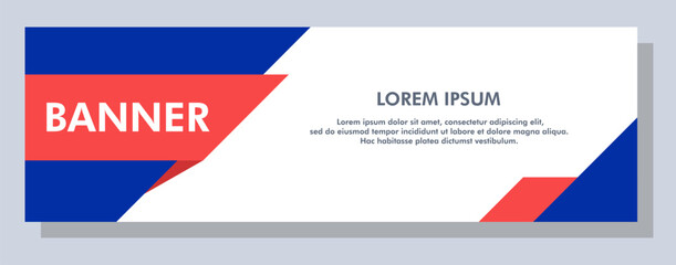 Wall Mural - Abstract banner design. Vector shape background. Modern Graphic Template Banner pattern for social media and web sites.