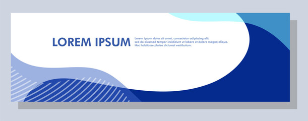 Wall Mural - Abstract banner design. Vector shape background. Modern Graphic Template Banner pattern for social media and web sites.