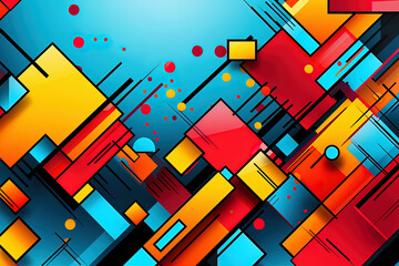 Sticker - Colorful abstract background